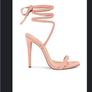 Ballerina pink **NEW* wrap around straps stiletto